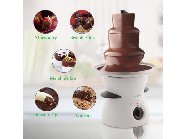 NutriChef Electric Chocolate Fondue Pot - Countertop Chocolate Fondue Maker Fountain (PKFNMK16)