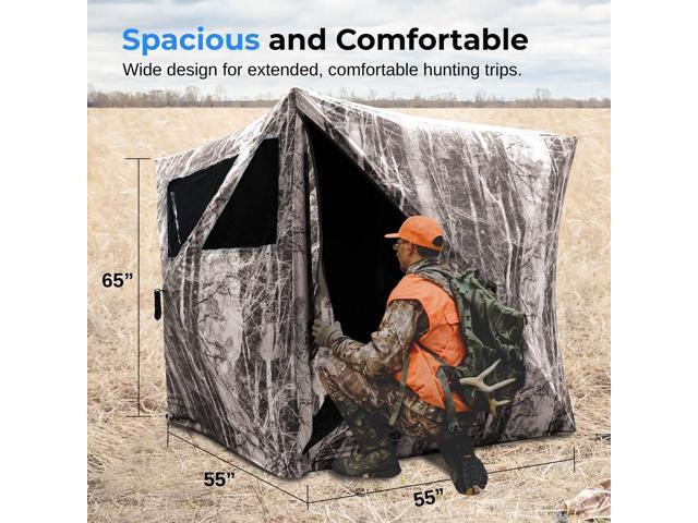 SereneLife Care Taker Ground Hunting Blind Water Repellent, UV Treated - SLHT49