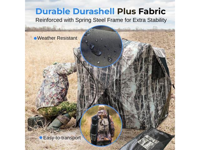 SereneLife Care Taker Ground Hunting Blind Water Repellent, UV Treated - SLHT49