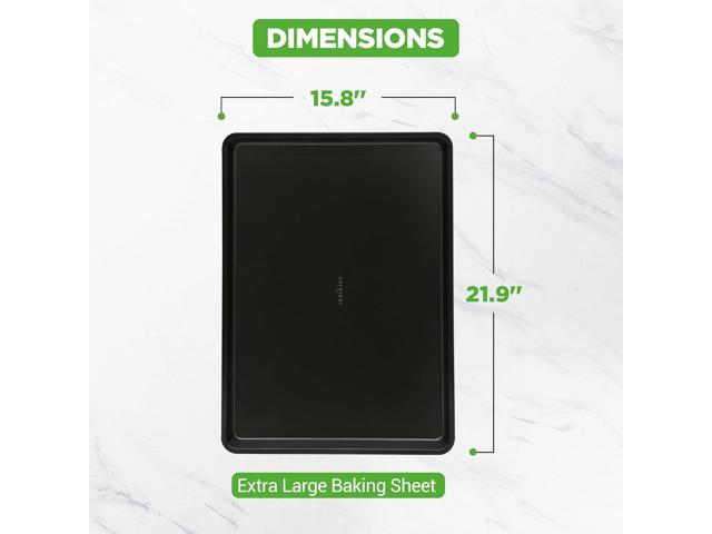NutriChef Non-Stick Mega Bake Pan Metallic Coating, Dishwasher Safe - NCLGBLK1
