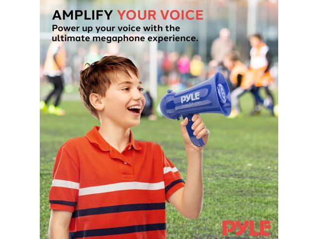Pyle 15W Portable Megaphone with Built-in Microphone Lightweight, Record & Siren Function - PMP18