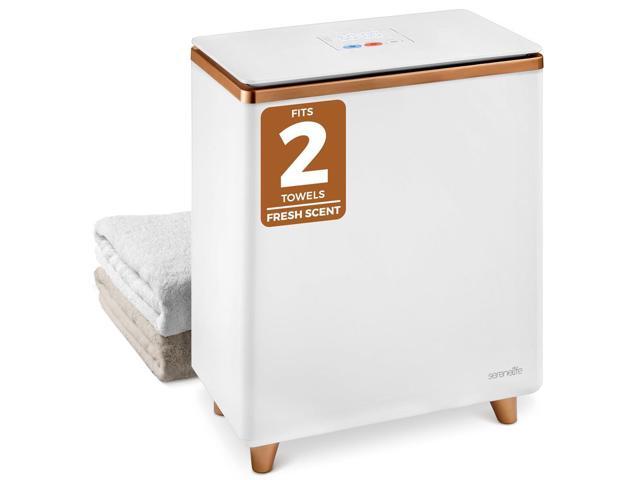 SereneLife SLTLR150 Rectangular Towel Warmer Bucket, Single Touch Control, Large Capacity, Adjustable Temperature (Gold)