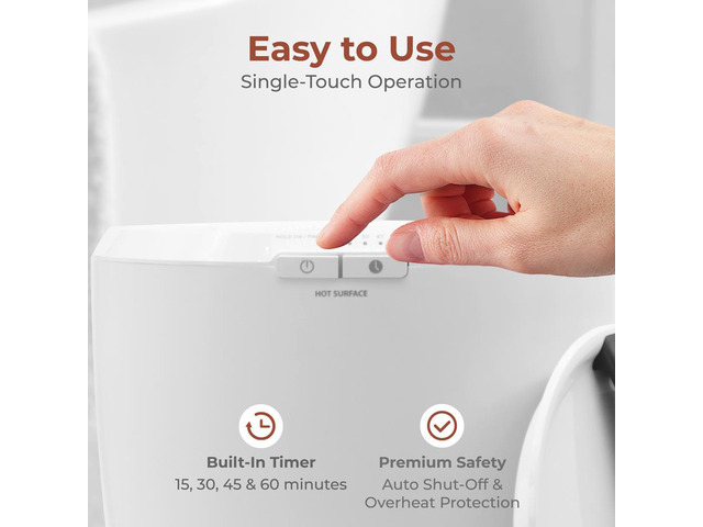 SereneLife SLTLWS250 Bucket Towel Warmer, Adjustable Timer, 12L Capacity, LED Indicator (Black)