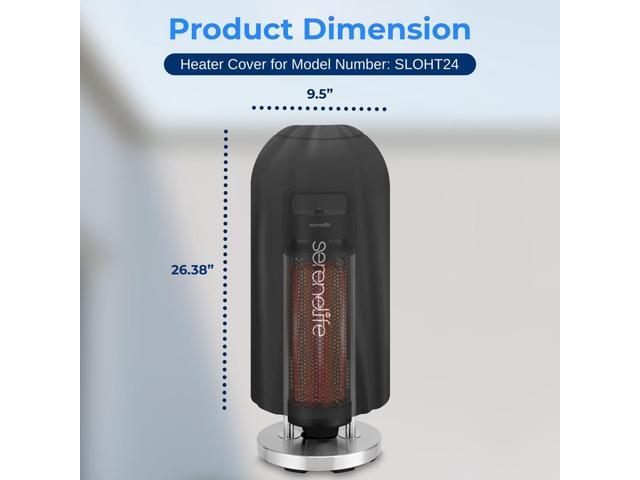 SereneLife Heavy-Duty Patio Heater Cover Bag - SLOHT241 - Waterproof & UV Resistant