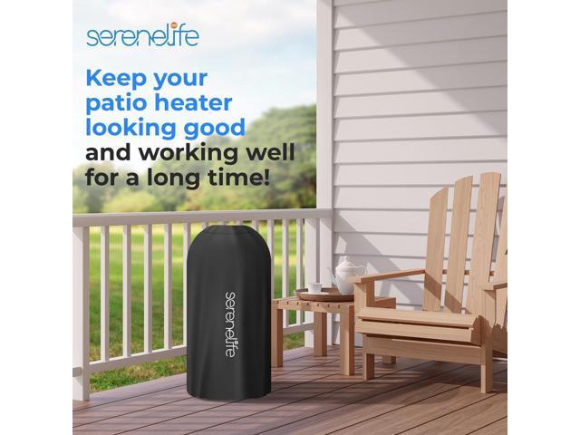 SereneLife Heavy-Duty Patio Heater Cover Bag - SLOHT241 - Waterproof & UV Resistant
