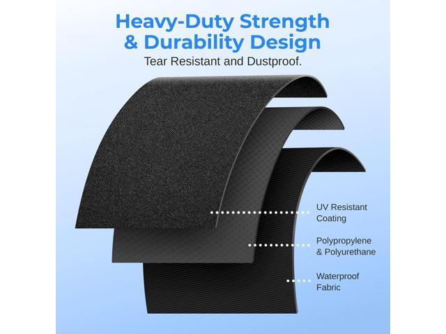 SereneLife Heavy-Duty Stand-Up Patio Heater Cover Bag - SLOHT281 - UV Resistant & Waterproof