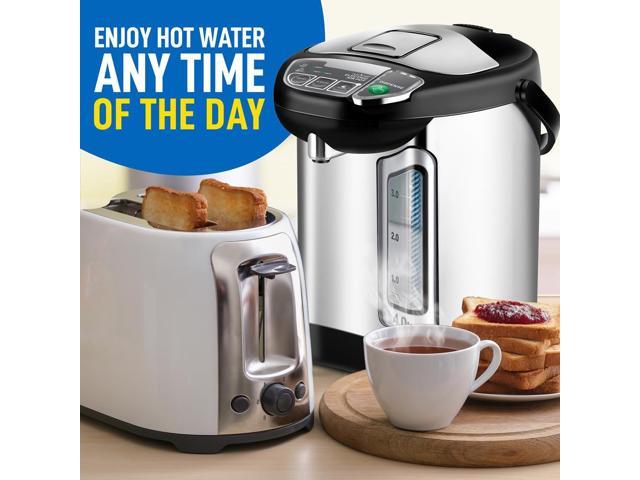 NutriChef 4L Digital Hot Water Dispenser - Instant Water Boiler, Auto Dispense Safety Lock, Adjustable Temperature (4.227 quarts)