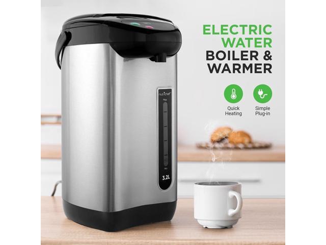 NutriChef Electric Water Boiler & Warmer - Digital Hot Pot Water Kettle, 3.38 Quart, Stainless Steel Inner Pot