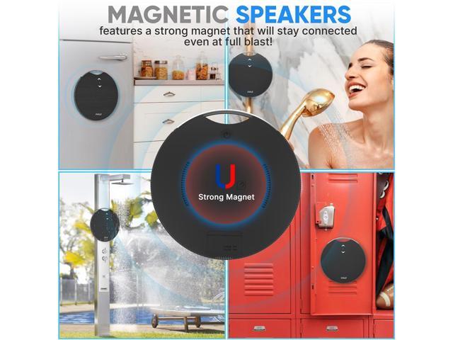 Pyle Portable Wireless Bluetooth Streaming Mini Speaker - IPX7 Waterproof, Built-in Microphone, 7W Speaker, 6-7 Hours Playtime