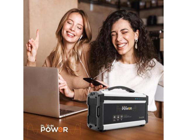 SereneLife 222W Portable Power Generator with 60,000mAh Battery - SLSPGN30 - Solar Panel Compatible
