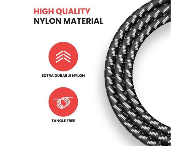 Pyle 10 Ft. Guitar Instrument Cable with Gold Plated Plug, Noise Reduction, and Flexible Tweed Jacket - PPJJ101