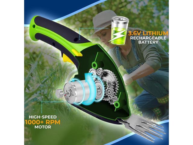 Pyle 2-in-1 Cordless Grass Cutter and Hedge Trimmer, Rechargeable Battery, Easy-to-Use 'Glide-Cut' Technology, Lightweight, Perfect for Lawns and...