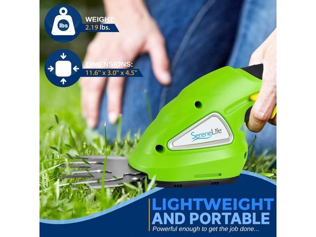 Pyle 2-in-1 Cordless Grass Cutter and Hedge Trimmer, Rechargeable Battery, Easy-to-Use 'Glide-Cut' Technology, Lightweight, Perfect for Lawns and...