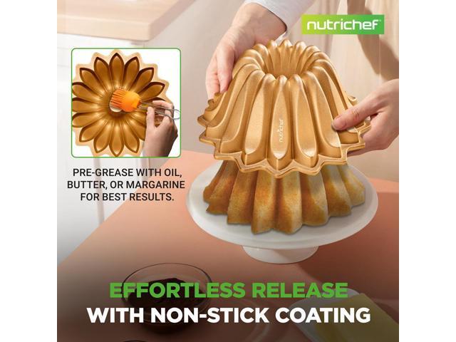 NutriChef Extra-Thick Nonstick Cast Aluminum Spring Water Pan - NCBUTP69 - 9.4'x4.2'