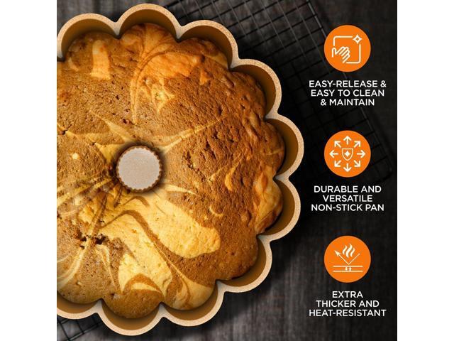 NutriChef Extra-Thick Nonstick Cast Aluminum Marquise Pan - NCBUTP55 - 9.6'x3.9'