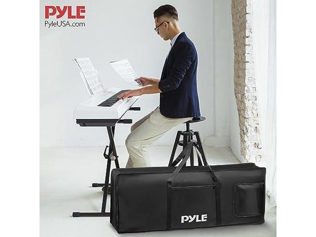 Pyle Keyboard Case, 61 Key Carrying Case Bag for Piano Keyboards, Protects and Covers Portable Digital Keyboard Water Resistant, Use for Models...