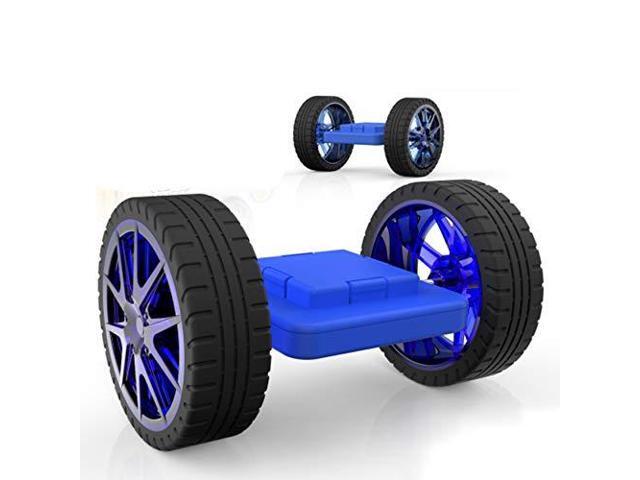 Hurtle Magnetic Blocks Wheels Set - Compatible with Other Brands of Standard Size Magnetic Tiles, Magnetic Toys Wheels Bases for Kids/Toddlers (2...