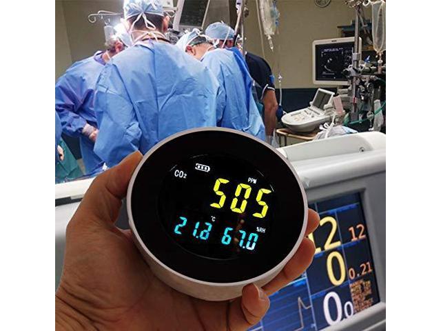 Pyle Smart Indoor Air Quality Monitor - Digital Hygrometer Thermometer Test Gauge, Air Tester for Home, Pollution Sensor Detector, Carbon Dioxide...