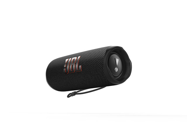 Flip 6 - Portable Waterproof Speaker - Black Louder, more powerful sound, IP67 waterproof and dustproof, 12 Hours of Playtime, Bold design