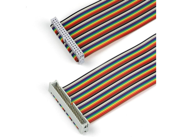 UCTRONICS Male to Female GPIO Ribbon Cable 40pin 8inch Breadboard Jumper Wires for Connection Raspberry Pi 5 3 2 Model B B+ w/ 3.5/5 inch TFT Touch...