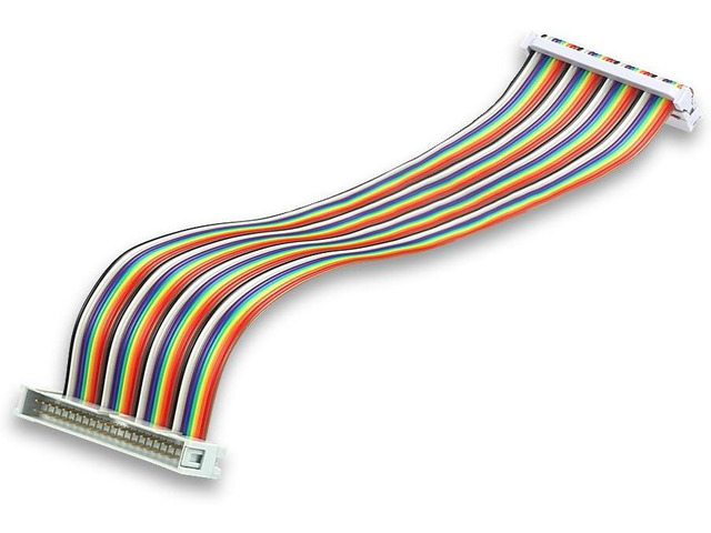 UCTRONICS Male to Female GPIO Ribbon Cable 40pin 8inch Breadboard Jumper Wires for Connection Raspberry Pi 5 3 2 Model B B+ w/ 3.5/5 inch TFT Touch...