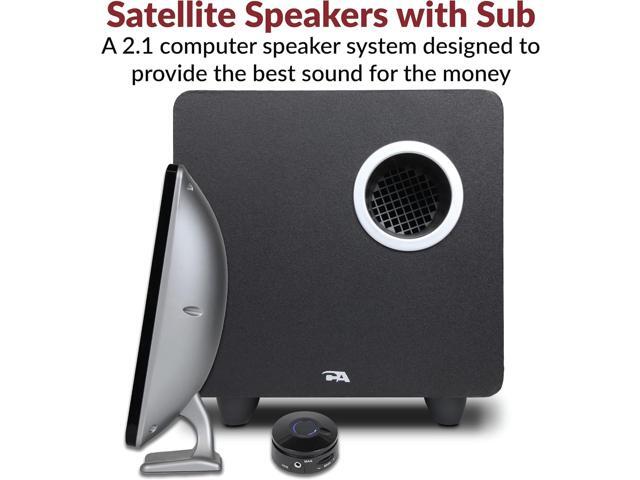 Cyber Acoustics CA-3610 2.1 Multimedia Speaker System with Subwoofer, Perfect Computer Speakers for PC or Mac, Great for Music, Movies, and Gaming