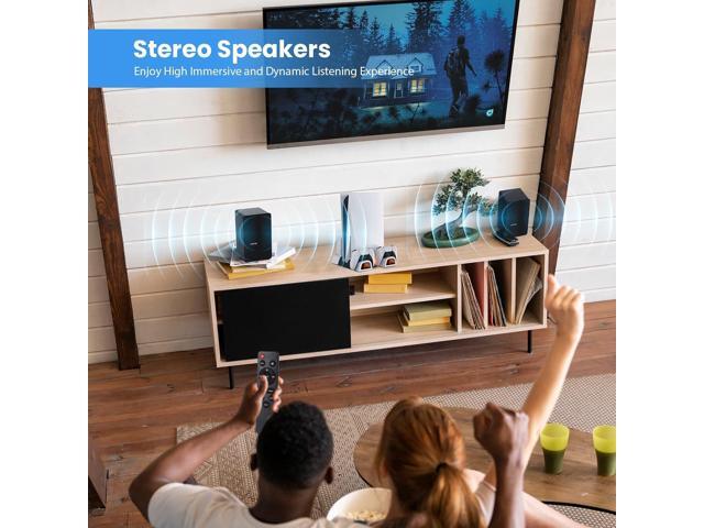 70W Powered Bookshelf Speakers, Active Stereo Speakers Pair Desktop Studio Monitor Speakers Wired Optical/ARC/RCA/AUX/BT Input for Turntable Vinyl...