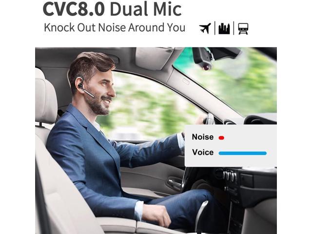 CONAMBO Bluetooth Headset V5.1, 16 Hrs HD Talktime CVC8.0 Dual Mic Noise Cancelling Hands Free Bluetooth Earpiece for Cell Phone iPhone Android...