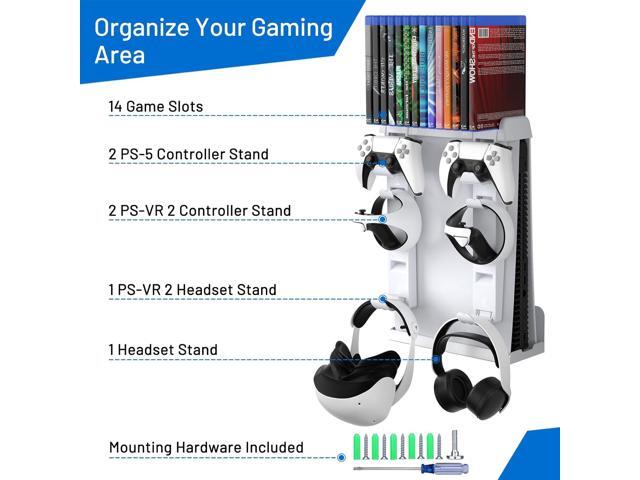 innoAura P5 Wall Mount Bracket for P5 2020 Model, 8-in-1 Adjustable Mount Kit Compatible with P5 Digital/Disc Edition Consoles, Controllers,...