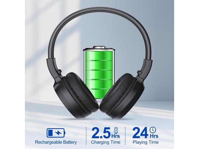 F4 Rechargeable & Portable Personal FM Radio Headphones with Best Reception, FM Headset Radio Receiver for Meeting, Daily Works, Hiking, Jogging
