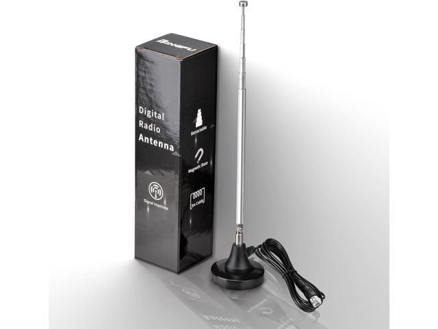 Bingfu Strong Magnetic Base FM Radio Antenna Telecopic for Pioneer Onkyo Yamaha Marantz Sherwood Indoor Digital HD Radio FM Radio Bluetooth Home...