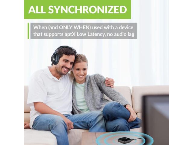 Avantree Audikast Plus - Bluetooth Audio Transmitter for TV with USB, Optical & AUX Audio Output Port, Wireless Bluetooth Adapter for TV...
