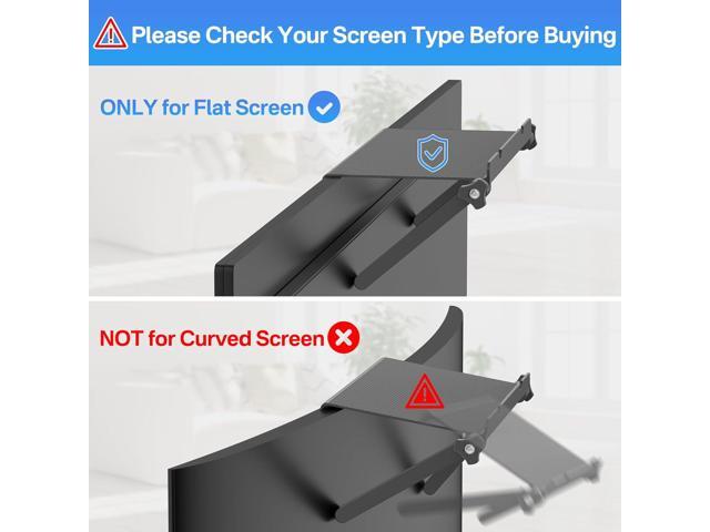 13-Inch Wide Platform Adjustable TV Top Shelf, Screen Top Shelf Mount, Monitor Top of TV Shelf Mounting Bracket for Streaming Devices, Cable Box,...
