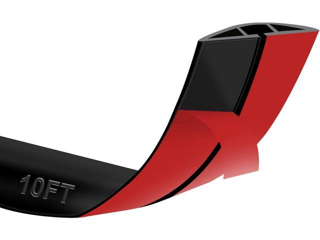 10Ft Floor Cord Cover Silicone Cable Protector Easy to Install Wire Organizer and Hider Ideal Extension Cord Cover for Home, Office, Garage...