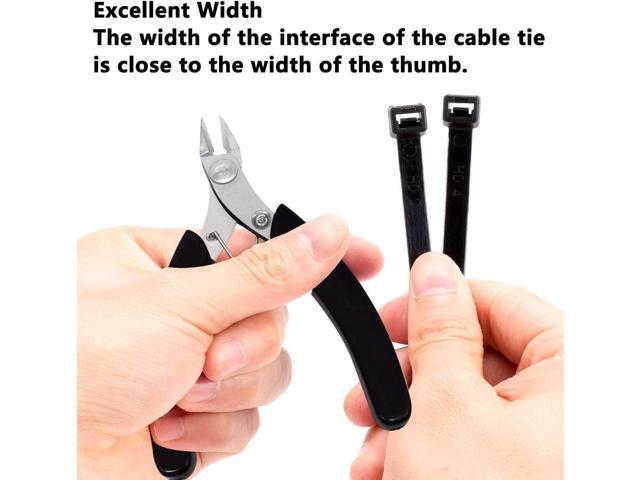 24 Inch Cable Zip Ties Heavy Duty (with Wire Cable Cutters), Strong Large Black Zip Ties with 175 Pounds Tensile Strength, 50 Pack, Long Durable...