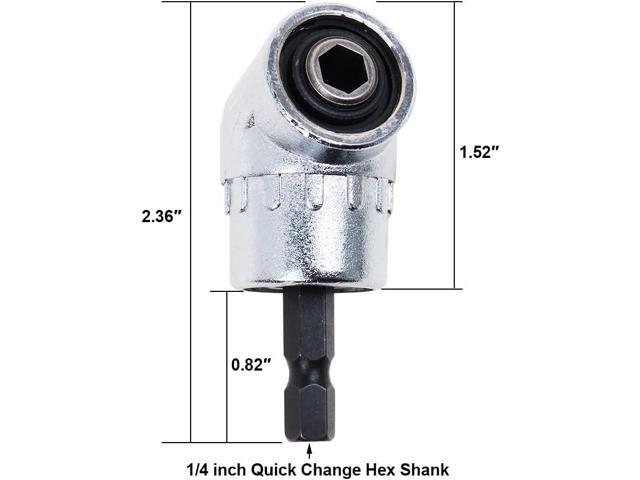 AUTOTOOLHOME Flexible Drill Bit Extension with Right angle Drill Adapter Flex Shaft for Electric Screwdriver Power Impact Drill Magnetic Hex Shank...