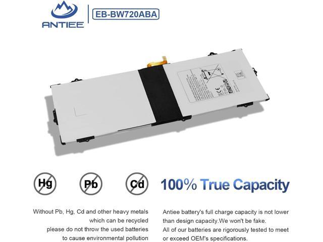 EB-BW720ABA EB-BW720ABE Battery for Samsung ChromeBook Plus V2 XE520QAB XE521QAB, Chromebook 4 4+ XE310XBA XE350XBA, Galaxy Book 12 SM-W720 SM-W723...