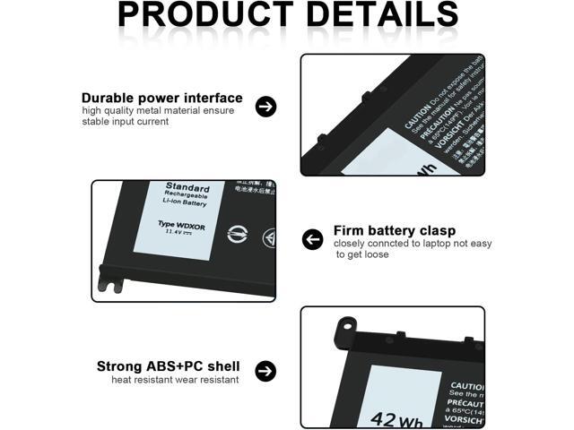 TSKYBEAR WDX0R Laptop Battery Compatible with Dell Inspiron 15 5000 5567 5570 5565 5568 5578 7000 7560 7570 7573 7569 7579 13 5368 5378 7378 17...
