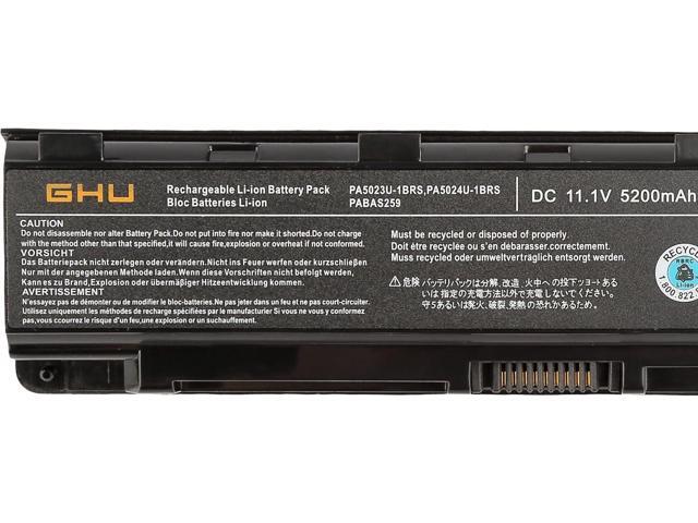 GHU New Battery 58 WH Replacement for PA5024U-1BRS PA5025U-1BRS PA5026U-1BRS PABAS259 PABAS260 Compatible with Satellite C875 C855 C855D L855 L875...