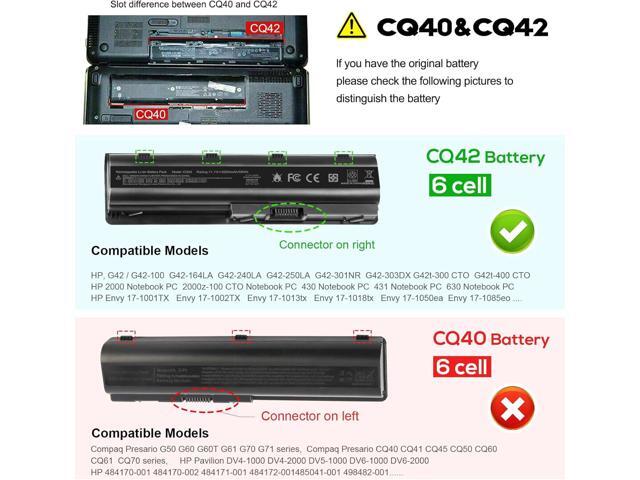 Spare 593553-001 593554-001 MU06 MU09 Laptop Battery for HP Pavilion DM4 G4 G6 G7 DV3-4000 DV5-2000 DV6-3000 DV7-6000 Compaq Presario CQ32 CQ42...