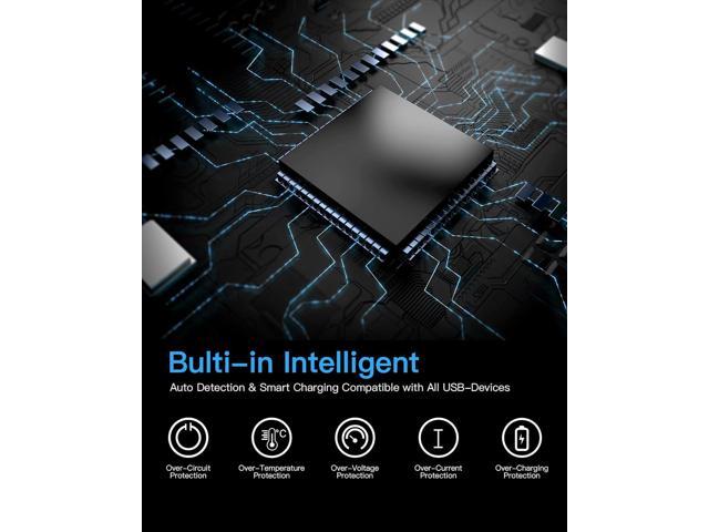 Charging Station for Multiple Devices - 6 Port Fast Charging Station for iPhone iPad Android and Tablet - Multi Charging Station - Phone Charging...
