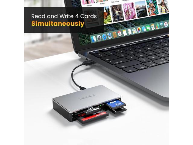 SmartMedia Card Reader Writer All-in-1 USB Universal Multi Card Adapter Slim Hub Read Smart Media, xD, SD, SDHC, SDXC, UHS-I, MMC, MS Pro Duo, CF,...