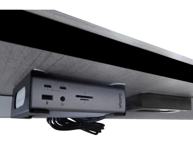 Under Desk Holder for Thunderbolt 4 Dock/Thunderbolt 3 Dock and Power Cable, Under Desk Iron Storage Rack for TS4 / TS3 Plus, No Drill, Easy...