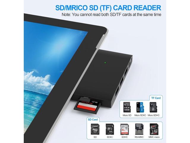 Surface Pro 6/Pro 5/Pro 4 Docking Station USB Hub with HDMI - Surface Pro 4/5/6 Accessories dongle SD Micro Card Memory Card Readers Dock, Surface...