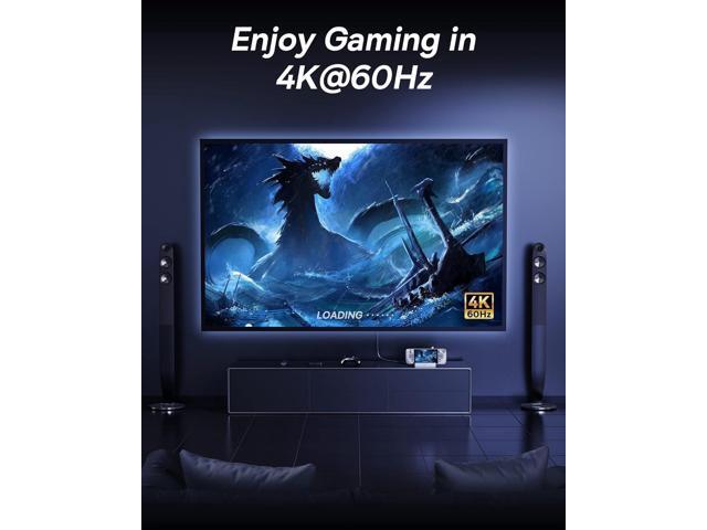 Steam Deck Dock, Baseus 6-in-1 Docking Station for Steam Deck/ROG Ally X/Legion Go with HDMI 2.0 4K@60Hz, Gigabit Ethernet, Adjustable Stand...