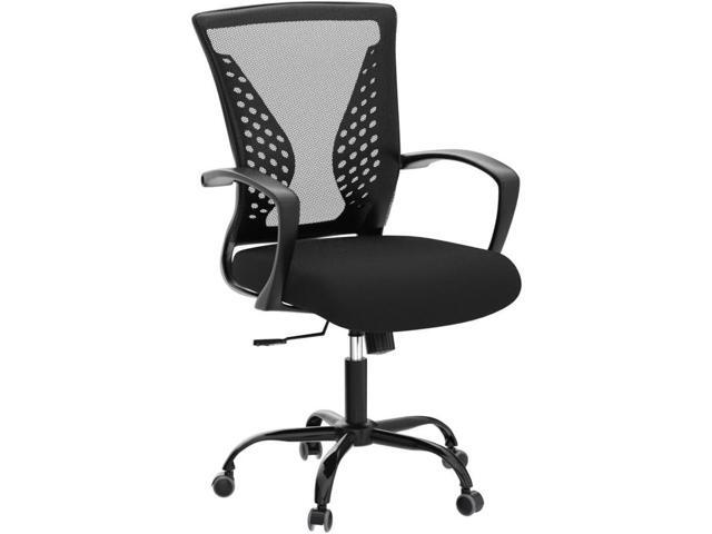 Home Office Chair, Ergonomic Desk Chair Mesh Mid Back Adjustable Height Computer Chair with Lumbar Support and Armrest Executive Arbitrary Rolling...
