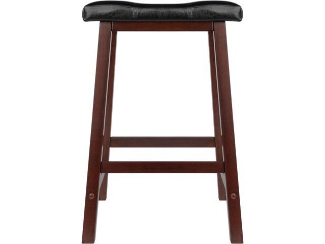 Winsome Mona Stool, 24', Antique Walnut