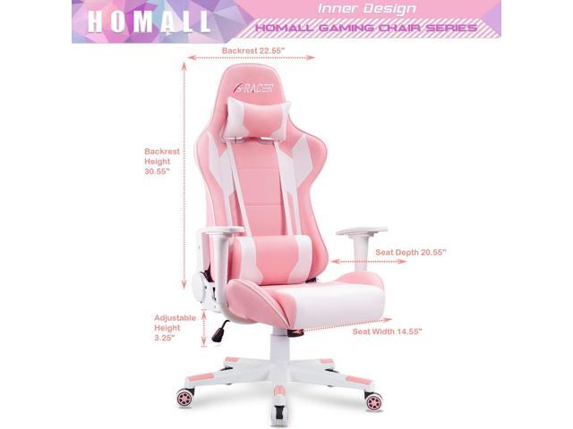 Homall Gaming Chair, Office Chair High Back Computer Chair Leather Desk Chair Racing Executive Ergonomic Adjustable Swivel Task Chair with Headrest...