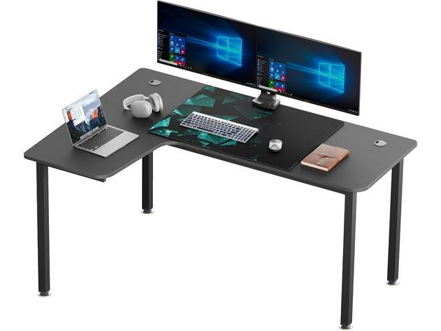 Eureka Ergonomic L Shaped Gaming Desk, 61 Inch Corner Computer Desk, Modern Office Study Writing Desk, Home Gaming Table with Mouse Pad & Cable...
