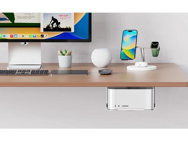 Under Desk Mount for Apple Mac Studio M1 M2 M3 M4, Mac Mini (2010-2023) - Dust-Free, Clutter-Free, Scratch-Free, Aluminum, Quick Removal & Easy...